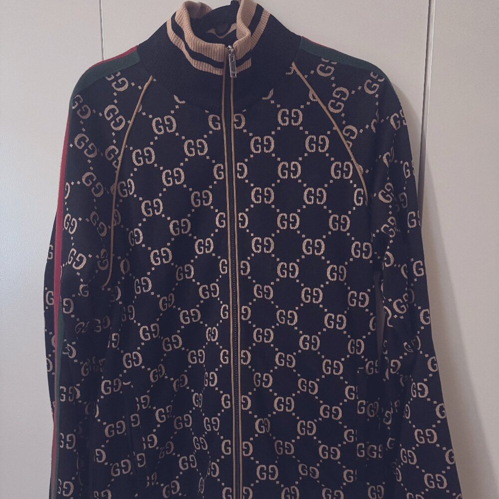 Gucci GG-Jacquard Zip-Up Jacket – Timeless Luxury